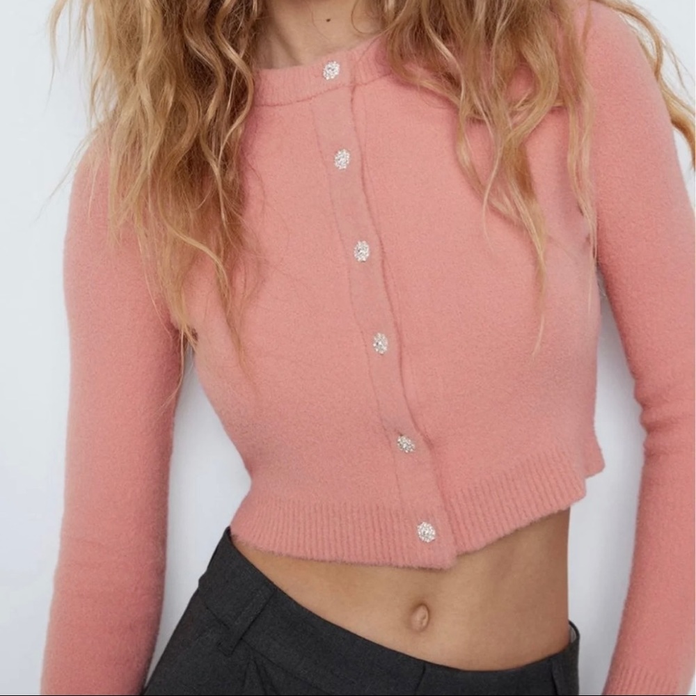 Jewel button sweater